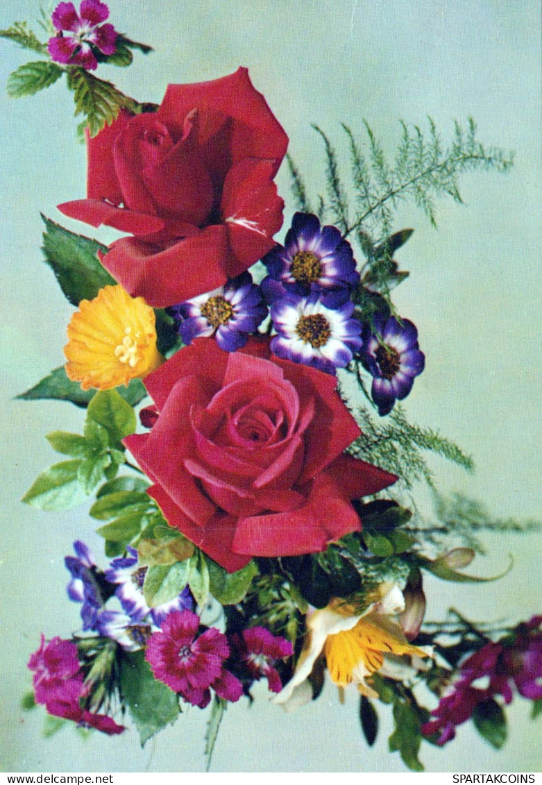 FIORI Vintage Cartolina CPSM #PAS118.IT - Flowers