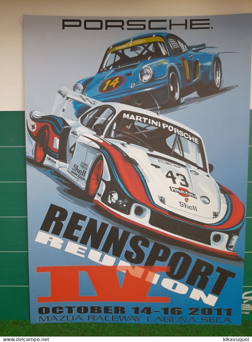 PORSCHE -  RENNSPORT - AFFICHE POSTER - Cars