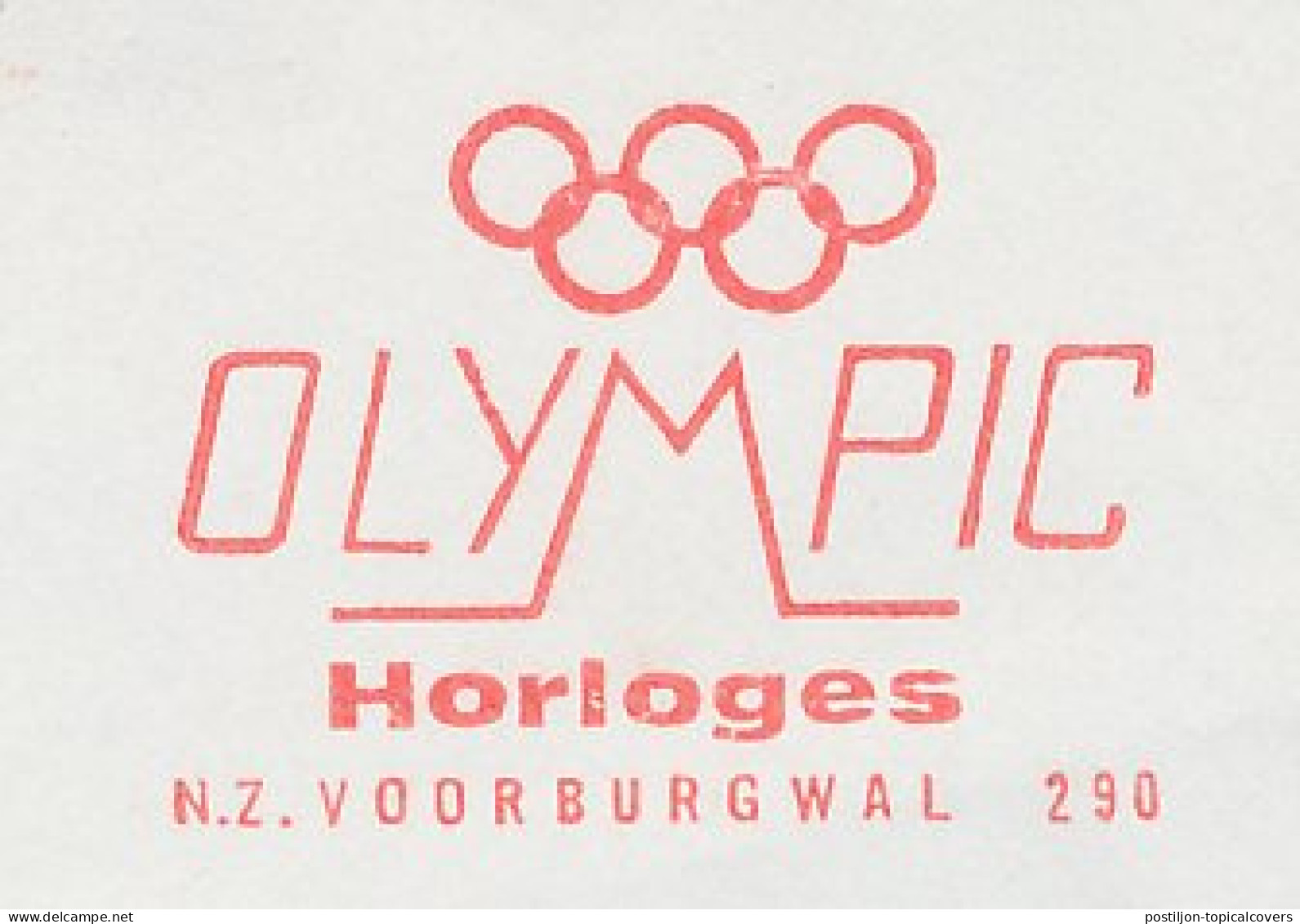 Meter Cover Netherlands 1971 Watch - Olympic - Horlogerie