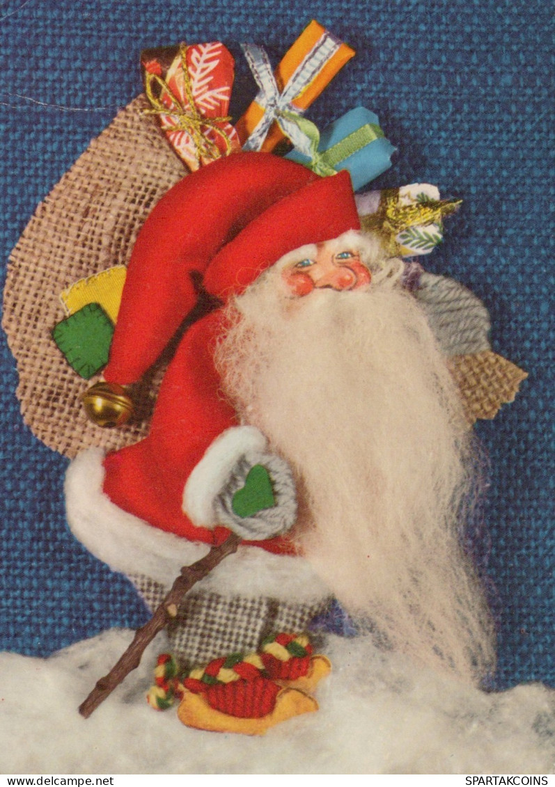 BABBO NATALE Natale Vintage Cartolina CPSM #PAK038.IT - Santa Claus