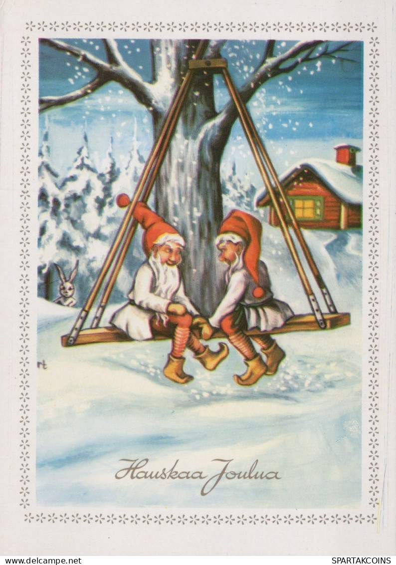 BABBO NATALE Natale Vintage Cartolina CPSM #PAK404.IT - Santa Claus