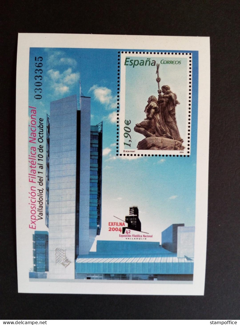 SPANIEN BLOCK 142 POSTFRISCH(MINT) BRIEFMARKENAUSSTELLUNG ESPANA 2004 VALLADOLID KOLUMBUS_DENKMAL - Blocs & Feuillets