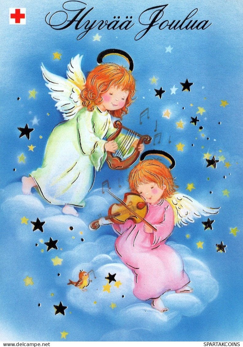 ANGELO Buon Anno Natale Vintage Cartolina CPSM #PAH903.IT - Angels