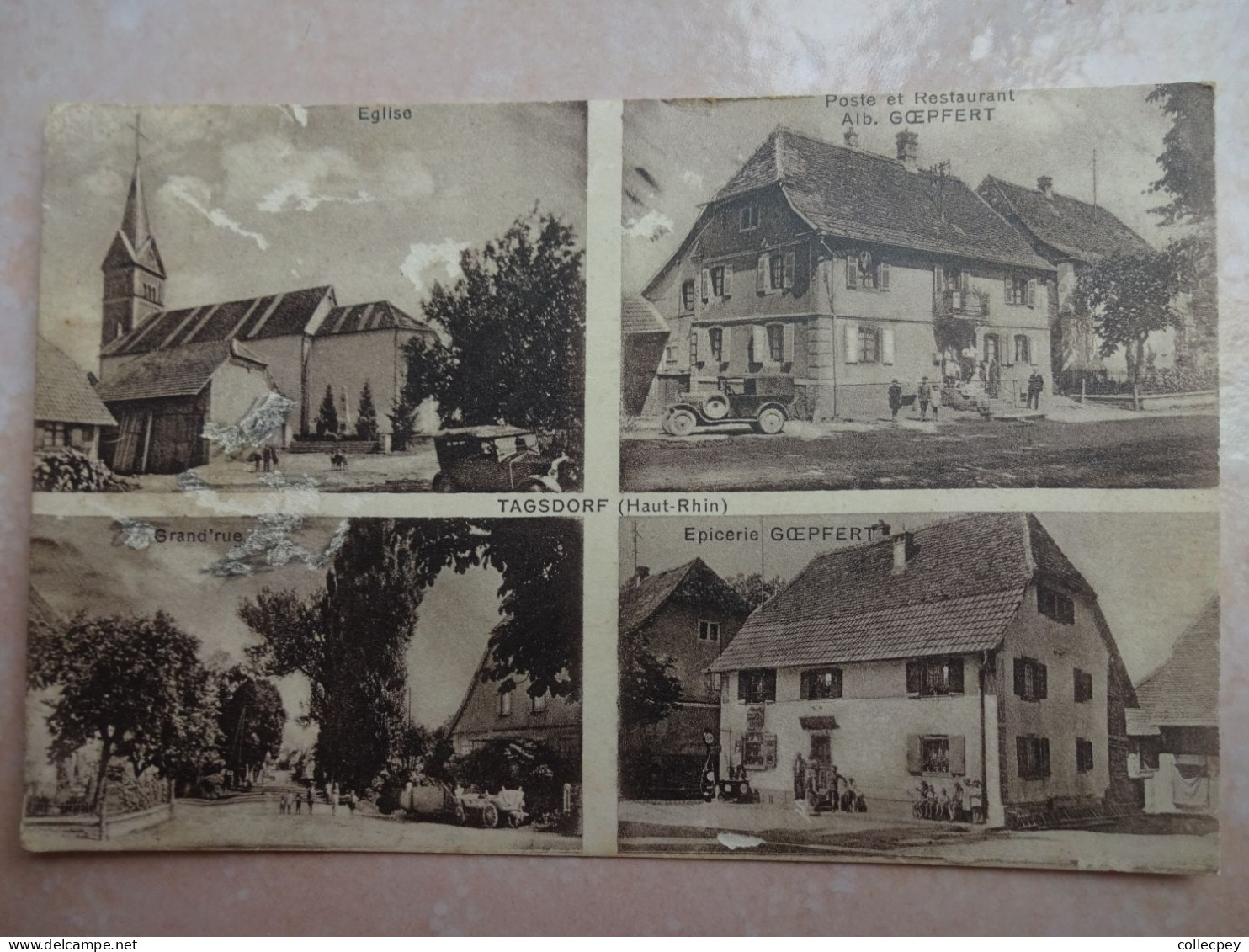 CPA 68 TAGSDORF Multi Vues Dont Epicerie GOEPFERT - Autres & Non Classés