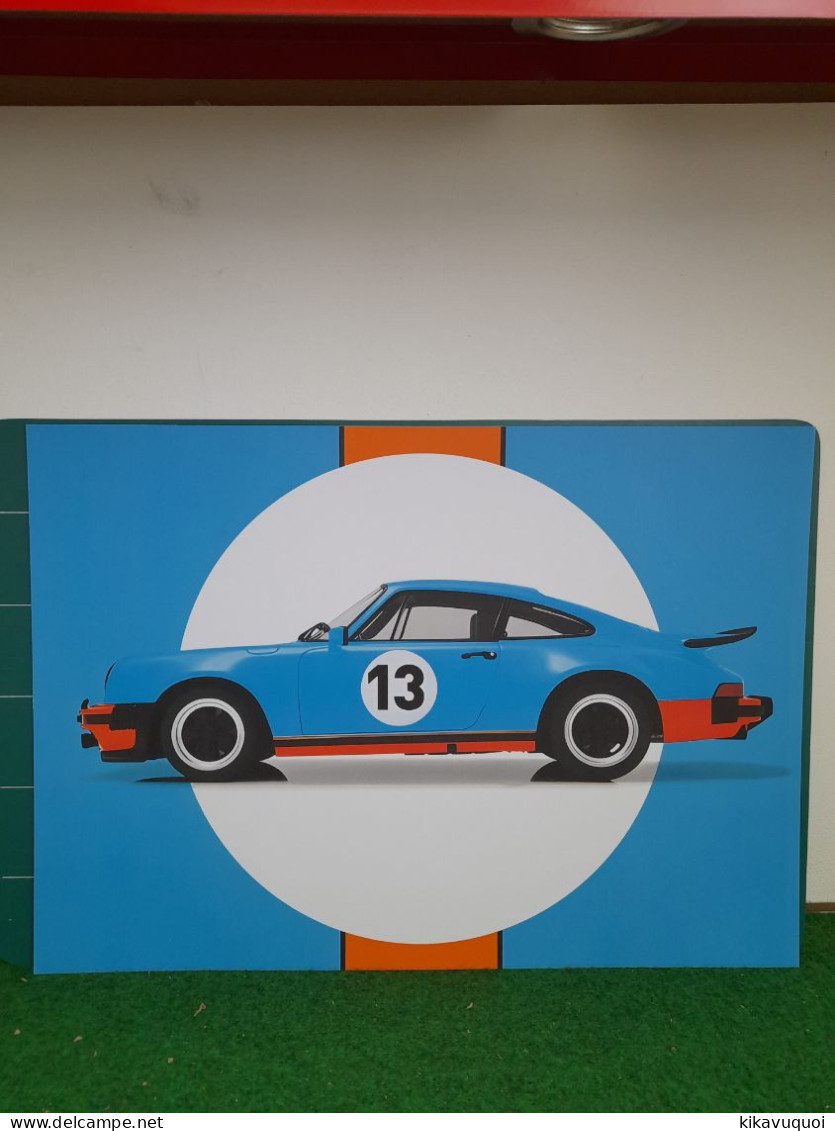 PORSCHE -  GULF 13 - AFFICHE POSTER - Cars