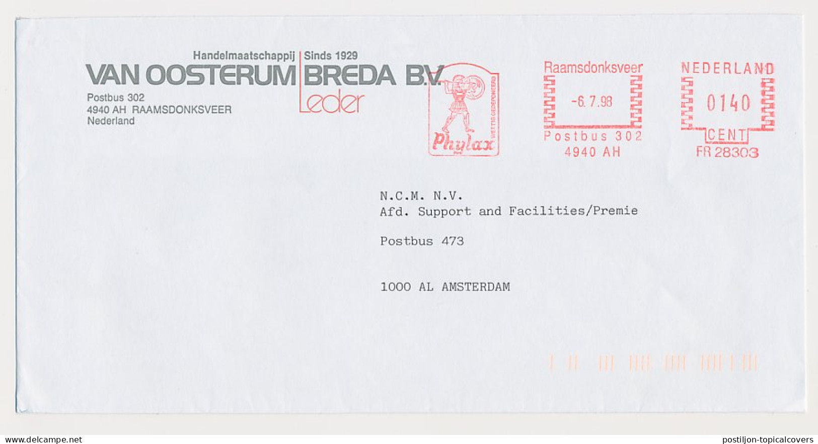 Meter Cover Netherlands 19 Phylax - Watcher - Guard - Protector - Raamsdonkveer - Other & Unclassified