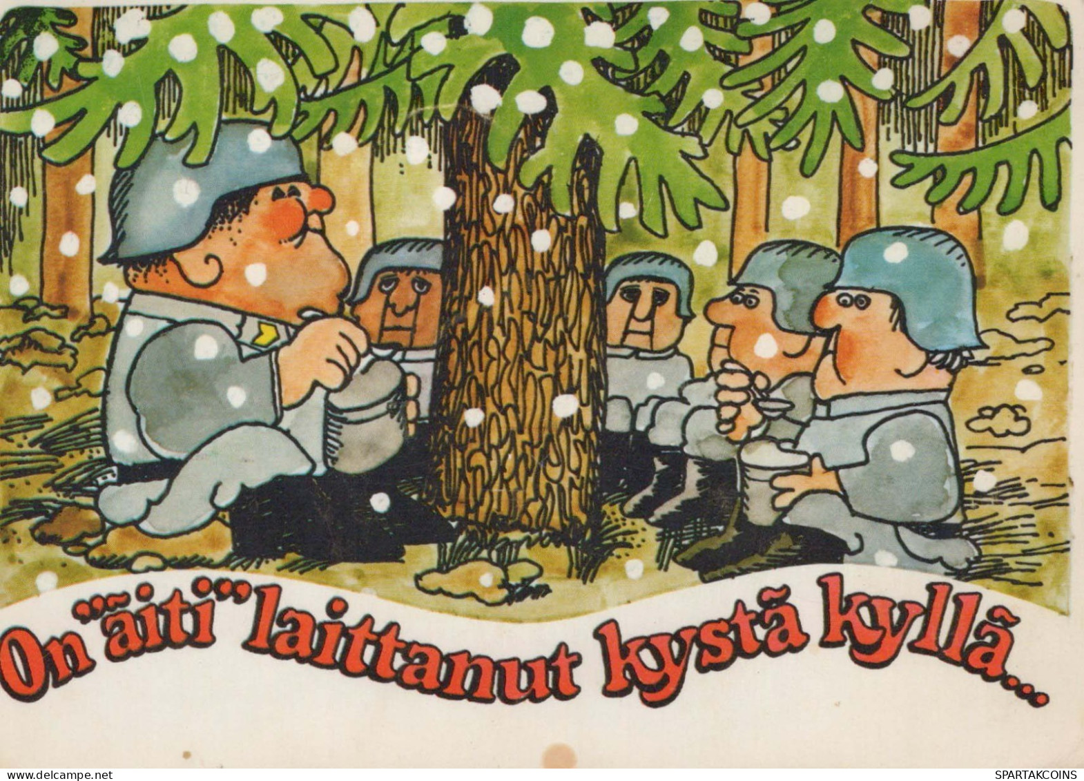 SOLDAT HUMOR Militaria Vintage Ansichtskarte Postkarte CPSM #PBV915.DE - Humour