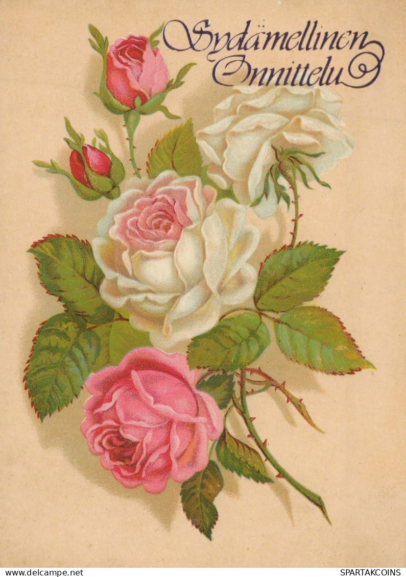 FLOWERS Vintage Ansichtskarte Postkarte CPSM #PBZ344.DE - Fleurs