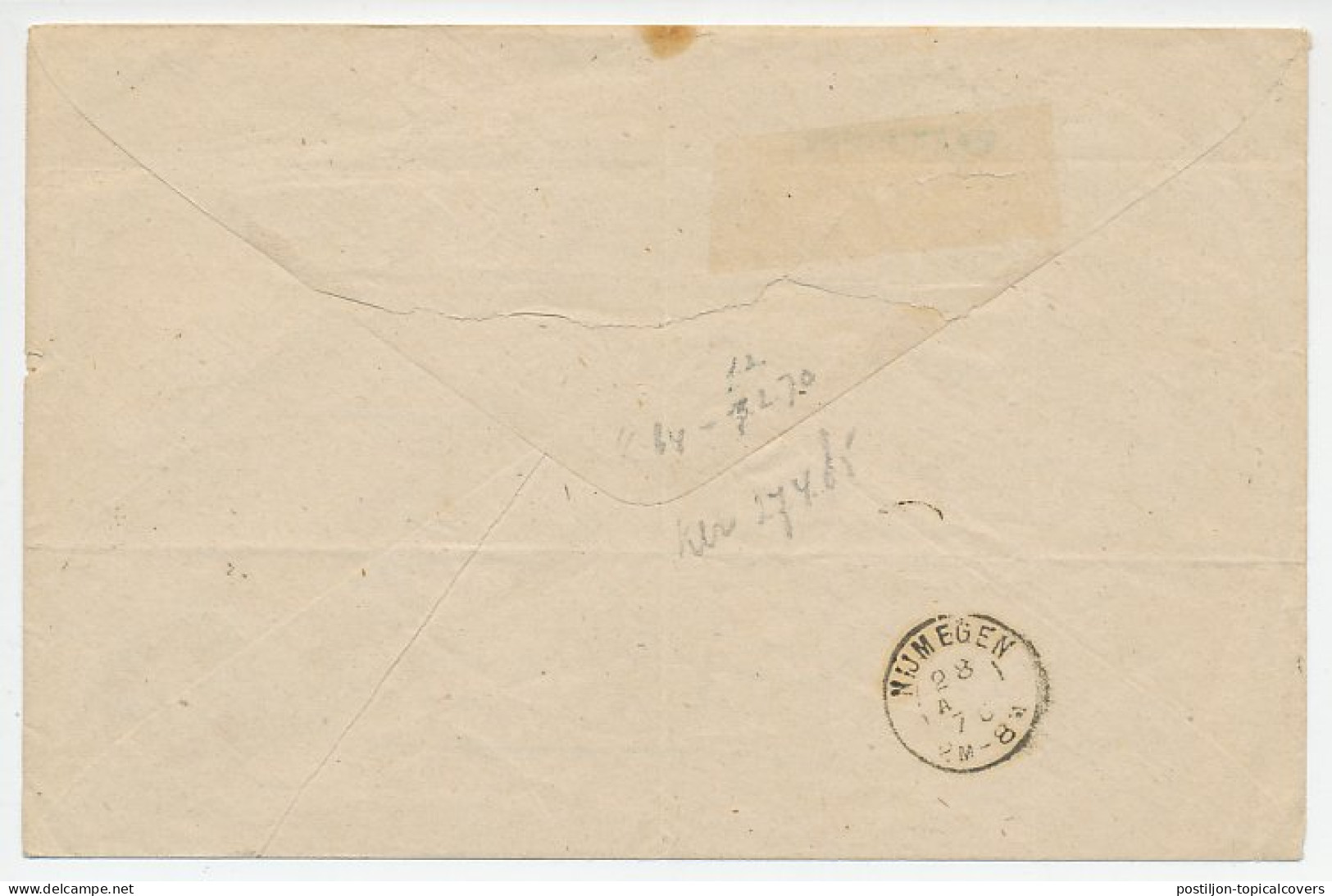 Naamstempel Maasbommel 1870 - Briefe U. Dokumente