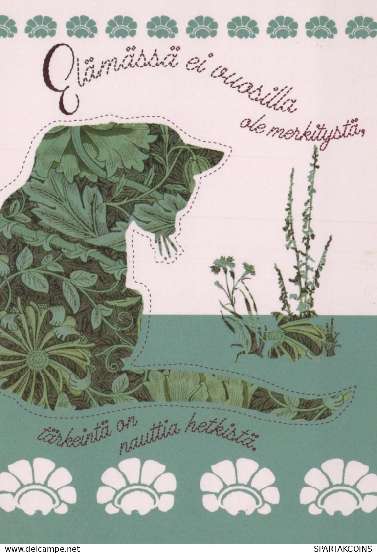 KATZE MIEZEKATZE Tier Vintage Ansichtskarte Postkarte CPSM #PBQ922.DE - Cats