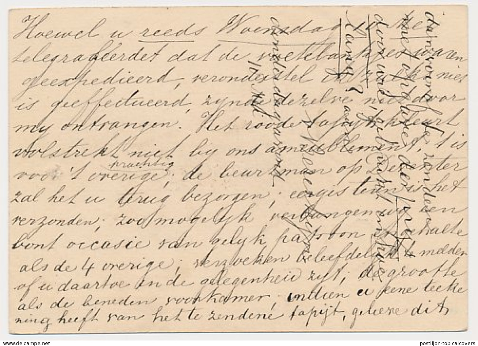 Trein Haltestempel Haarlem 1871 - Lettres & Documents