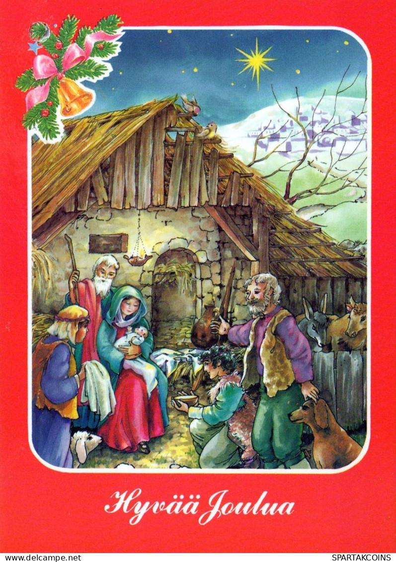 Jungfrau Maria Madonna Jesuskind Weihnachten Religion Vintage Ansichtskarte Postkarte CPSM #PBP699.DE - Vierge Marie & Madones