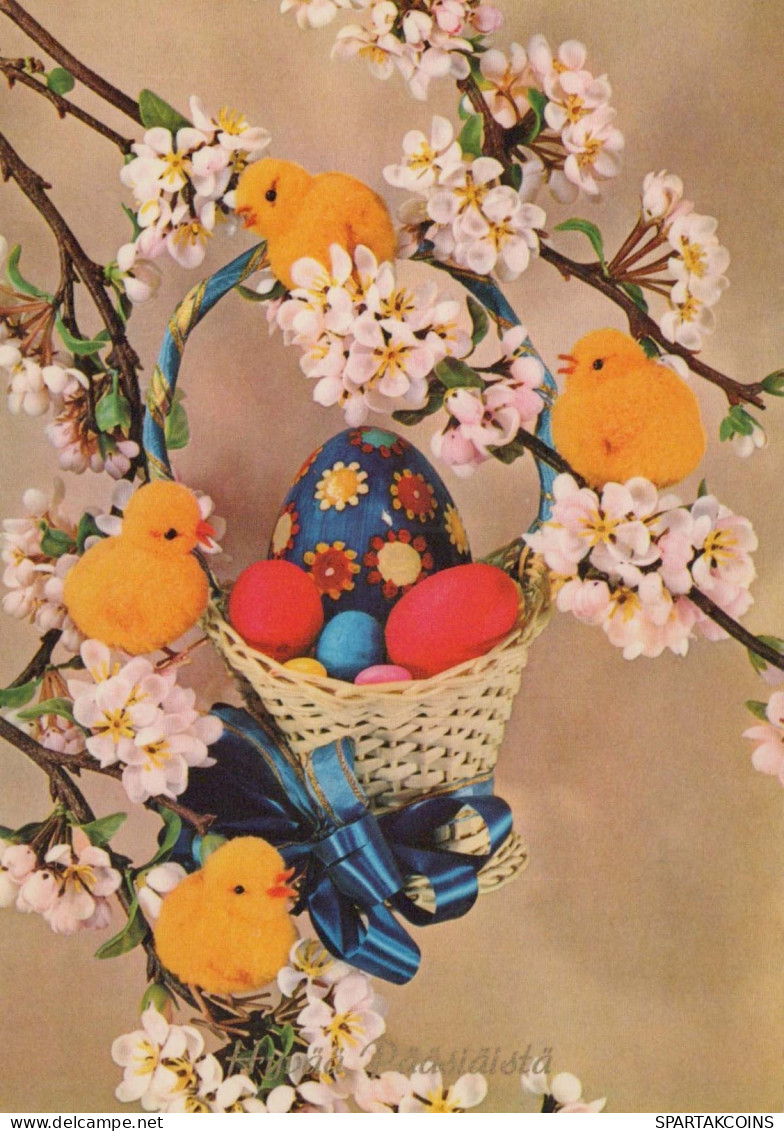 OSTERN HUHN EI Vintage Ansichtskarte Postkarte CPSM #PBP131.DE - Pâques