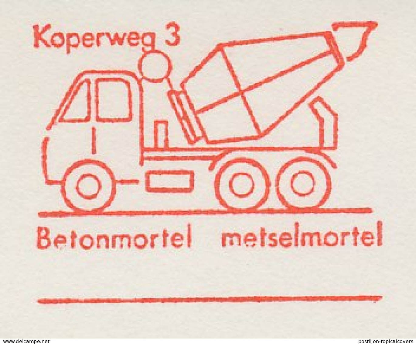 Meter Cut Netherlands 1976 Concrete Truck - Other & Unclassified
