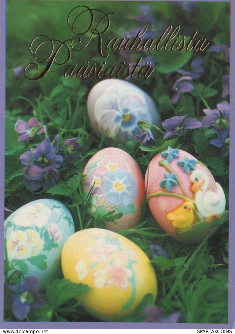 OSTERN EI Vintage Ansichtskarte Postkarte CPSM #PBO186.DE - Pâques