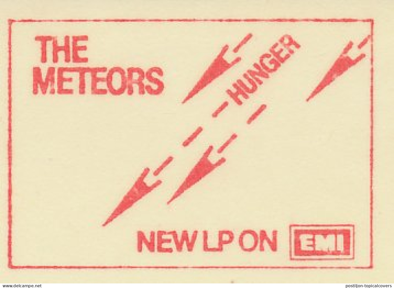 Meter Cut Netherlands 1980 The Meteors - Dutch Rockband - New LP Hunger - Music
