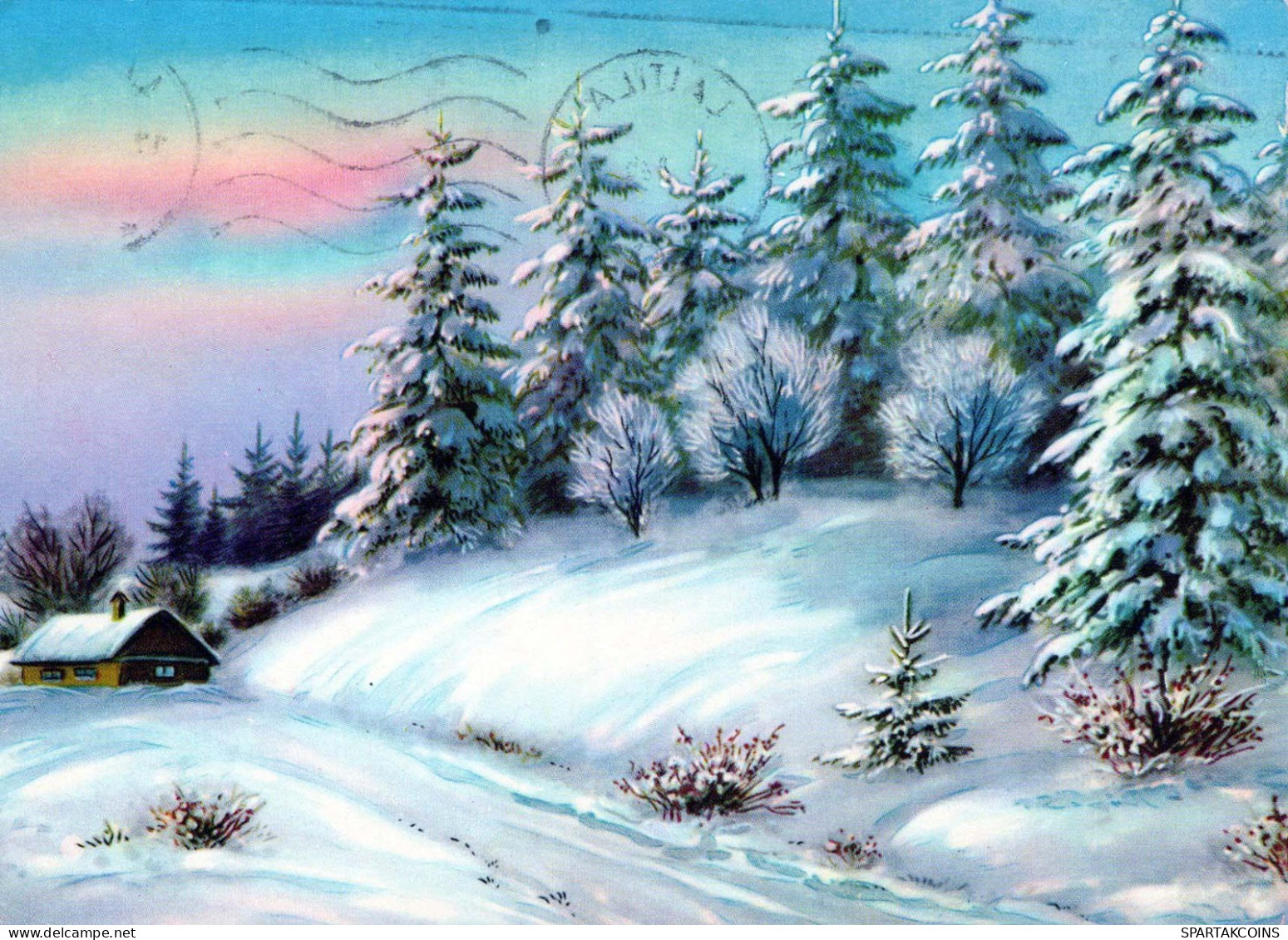 Neujahr Weihnachten Vintage Ansichtskarte Postkarte CPSM #PBN196.DE - Nieuwjaar