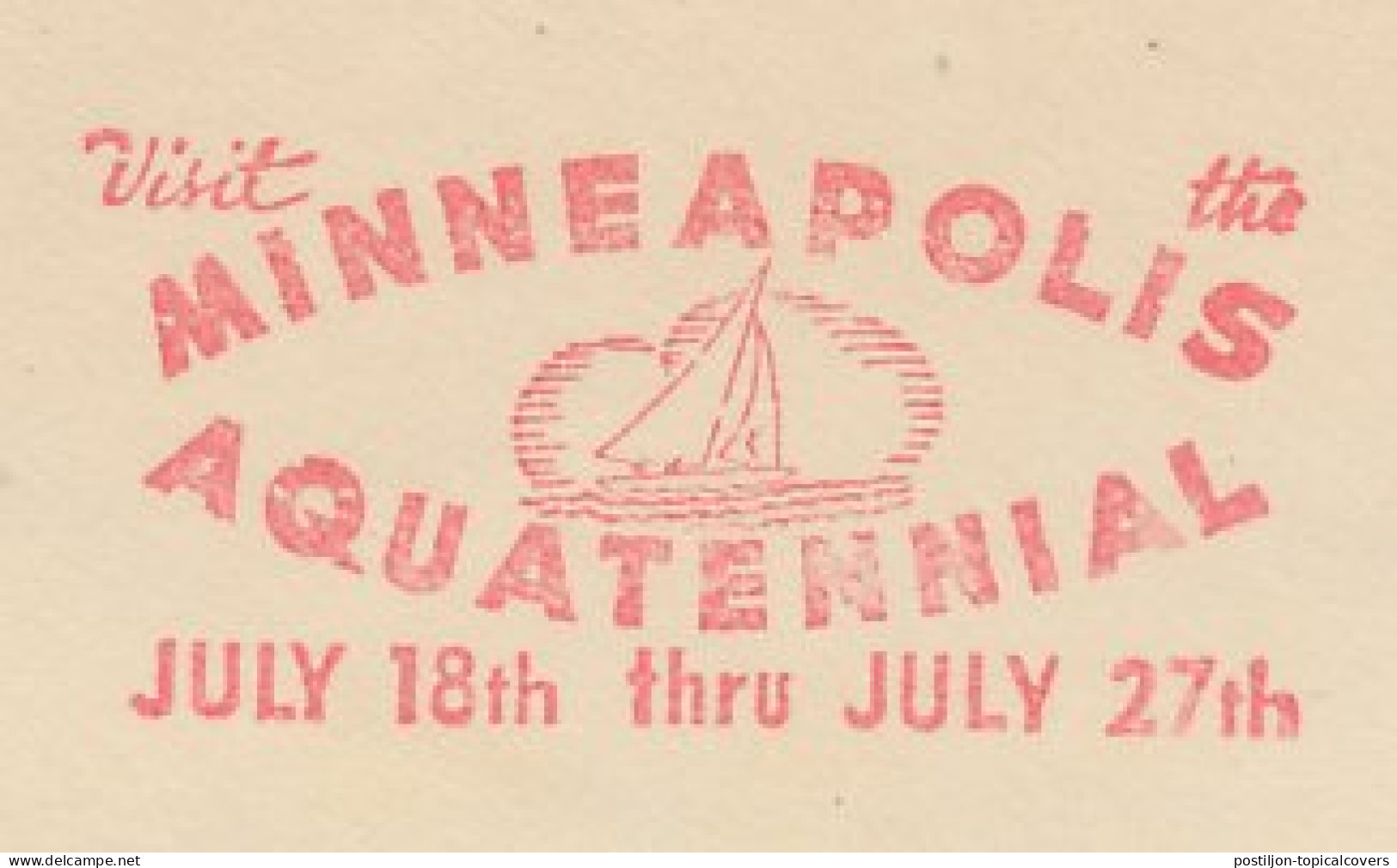 Meter Cut USA 1947 Minneapolis Aquatennial 1947 - Other & Unclassified