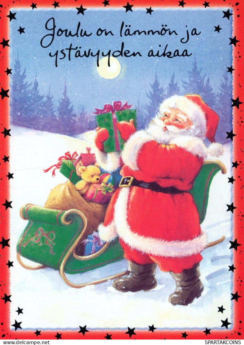 WEIHNACHTSMANN SANTA CLAUS Neujahr Weihnachten Vintage Ansichtskarte Postkarte CPSM #PBL388.DE - Santa Claus
