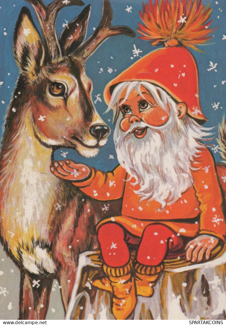 WEIHNACHTSMANN SANTA CLAUS Neujahr Weihnachten Vintage Ansichtskarte Postkarte CPSM #PBL201.DE - Santa Claus