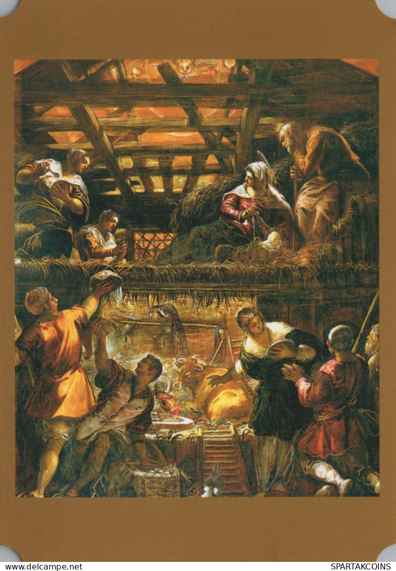 Jungfrau Maria Madonna Jesuskind Weihnachten Religion Vintage Ansichtskarte Postkarte CPSM #PBB922.DE - Vierge Marie & Madones