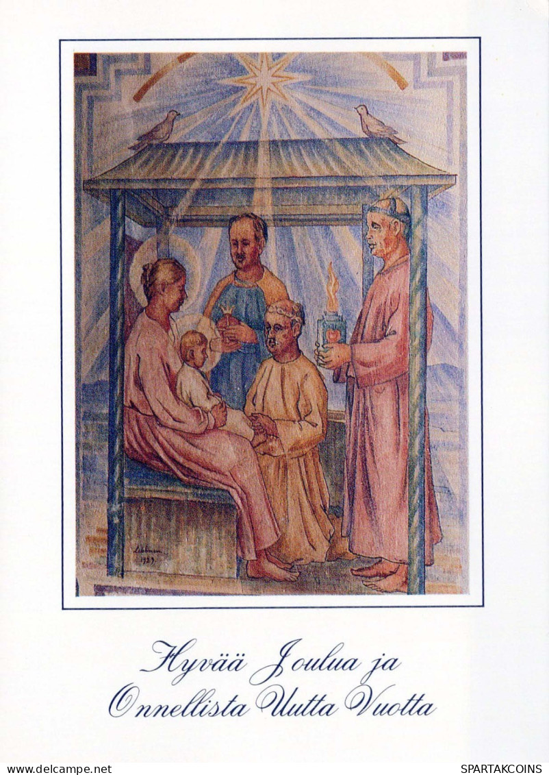 Jungfrau Maria Madonna Jesuskind Weihnachten Religion Vintage Ansichtskarte Postkarte CPSM #PBB858.DE - Jungfräuliche Marie Und Madona