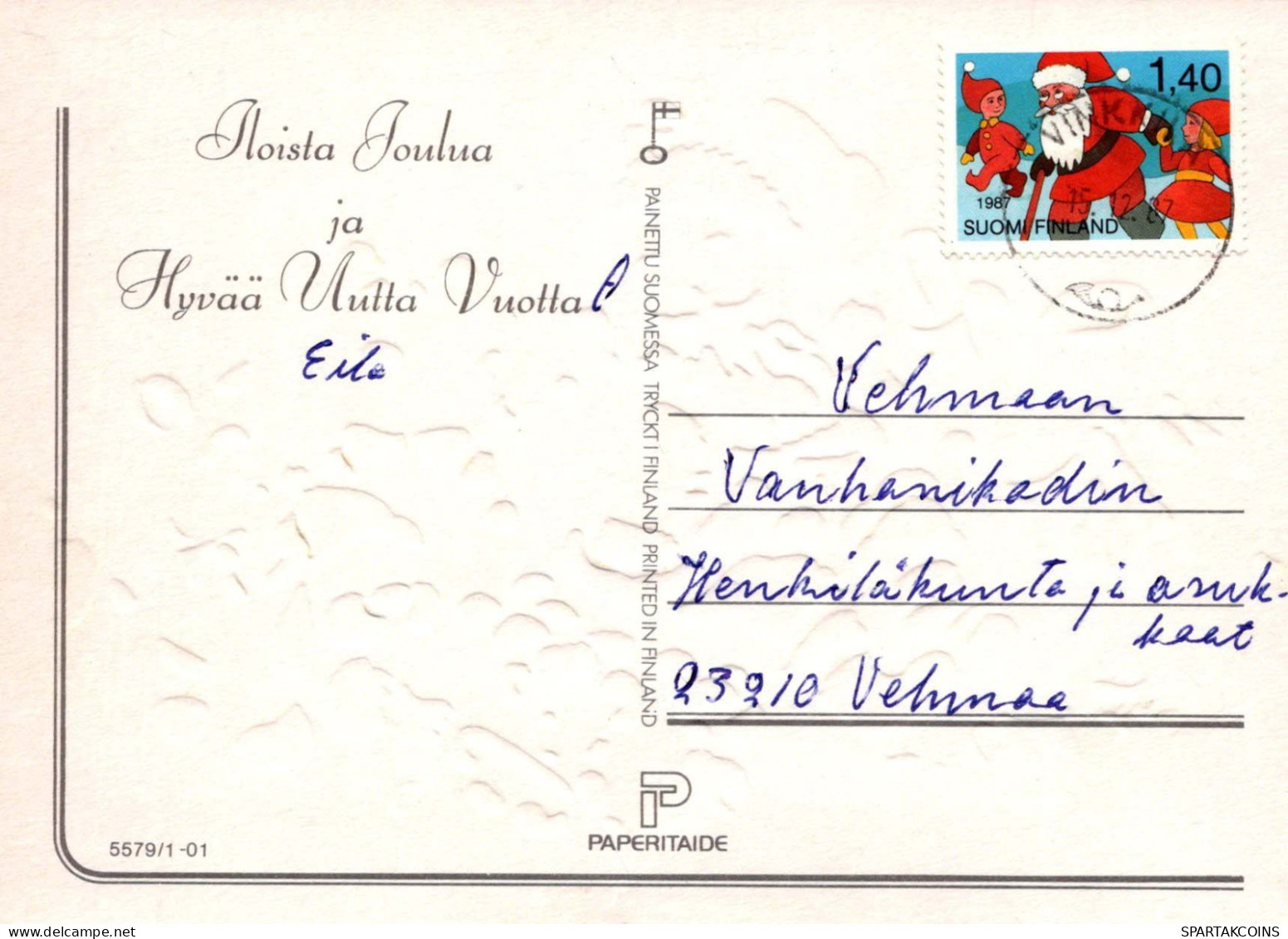 WEIHNACHTSMANN SANTA CLAUS Neujahr Weihnachten Vintage Ansichtskarte Postkarte CPSM #PBA942.DE - Santa Claus