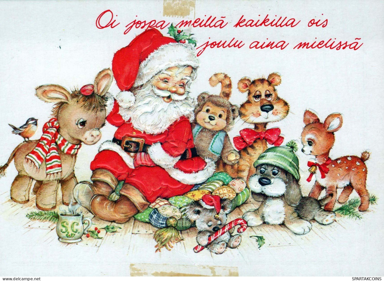 WEIHNACHTSMANN SANTA CLAUS Neujahr Weihnachten Vintage Ansichtskarte Postkarte CPSM #PBA942.DE - Santa Claus