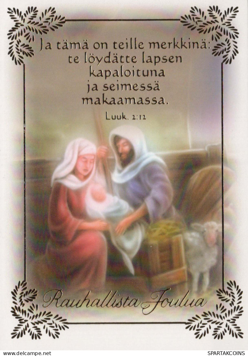 Jungfrau Maria Madonna Jesuskind Religion Christentum Vintage Ansichtskarte Postkarte CPSM #PBA435.DE - Vierge Marie & Madones