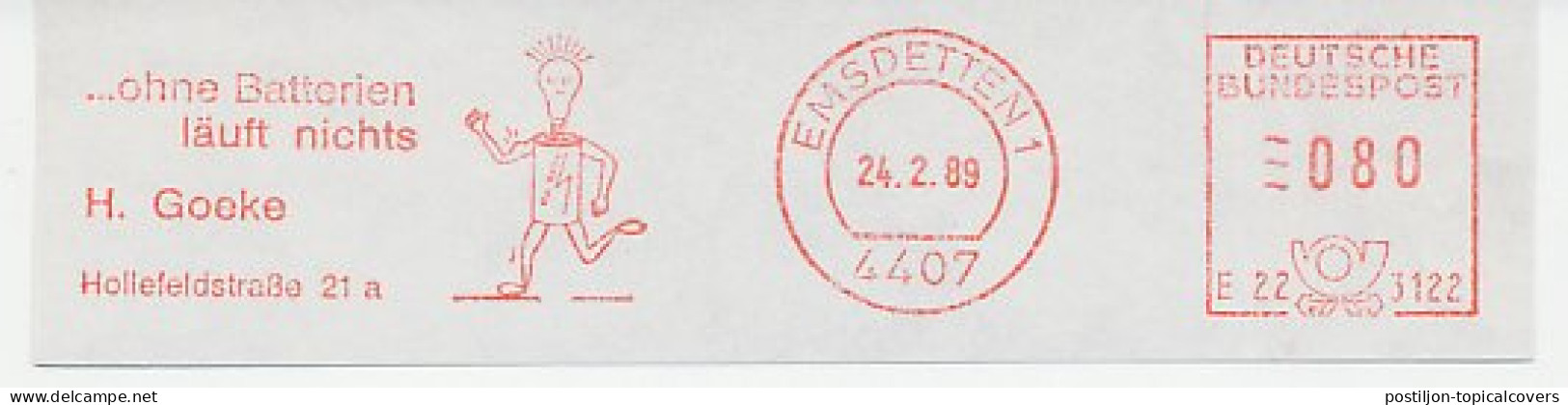 Meter Cut Germany 1989 Battery - Light - Other & Unclassified
