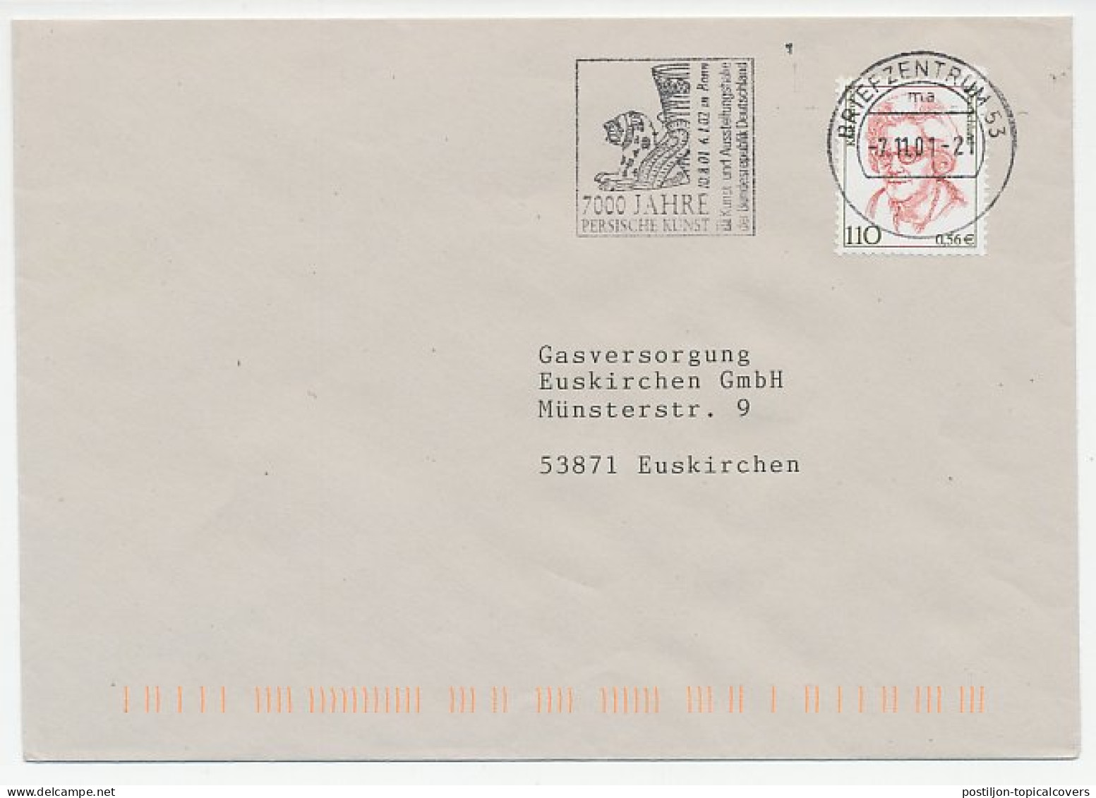 Cover / Postmark Germany 2001 7000 Years Of Persian Art - Sonstige & Ohne Zuordnung