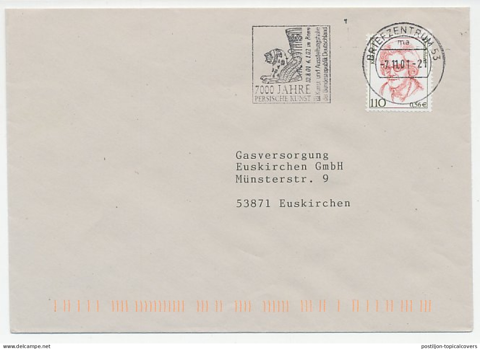 Cover / Postmark Germany 2001 7000 Years Of Persian Art - Other & Unclassified