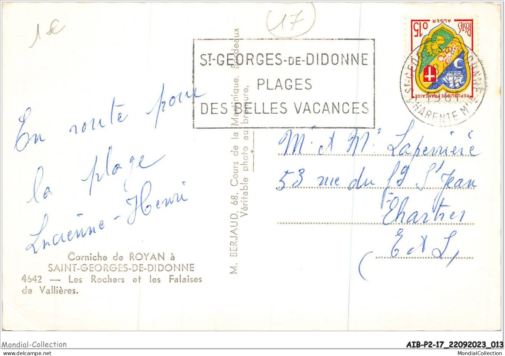 AIBP2-17-0138 - Corrniche De ROYAN à SAINT-GEORGES-DE-DIDONNE - Les Rochers Et Les Falaises De Vallière  - Saint-Georges-de-Didonne