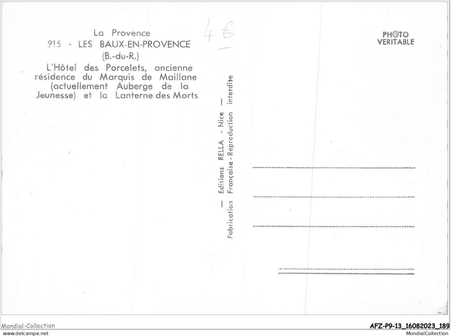 AFZP9-13-0777 - La Provence - LES BAUX-EN-PROVENCE - L'hôtel Des Porcelets - Ancienne Résidence Du Marquis De Maillane - Les-Baux-de-Provence