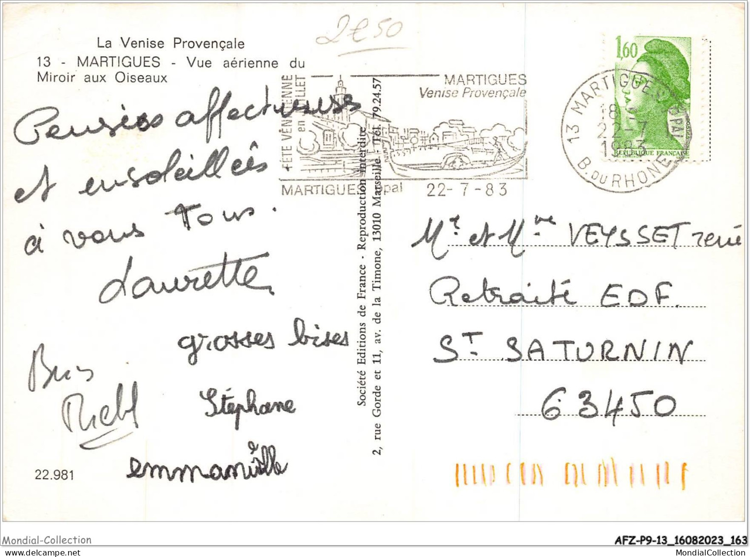 AFZP9-13-0764 - La Venise Provençale - MARTIGUES - Vue Aérienne Du Miroir Aux Oiseaux - Martigues