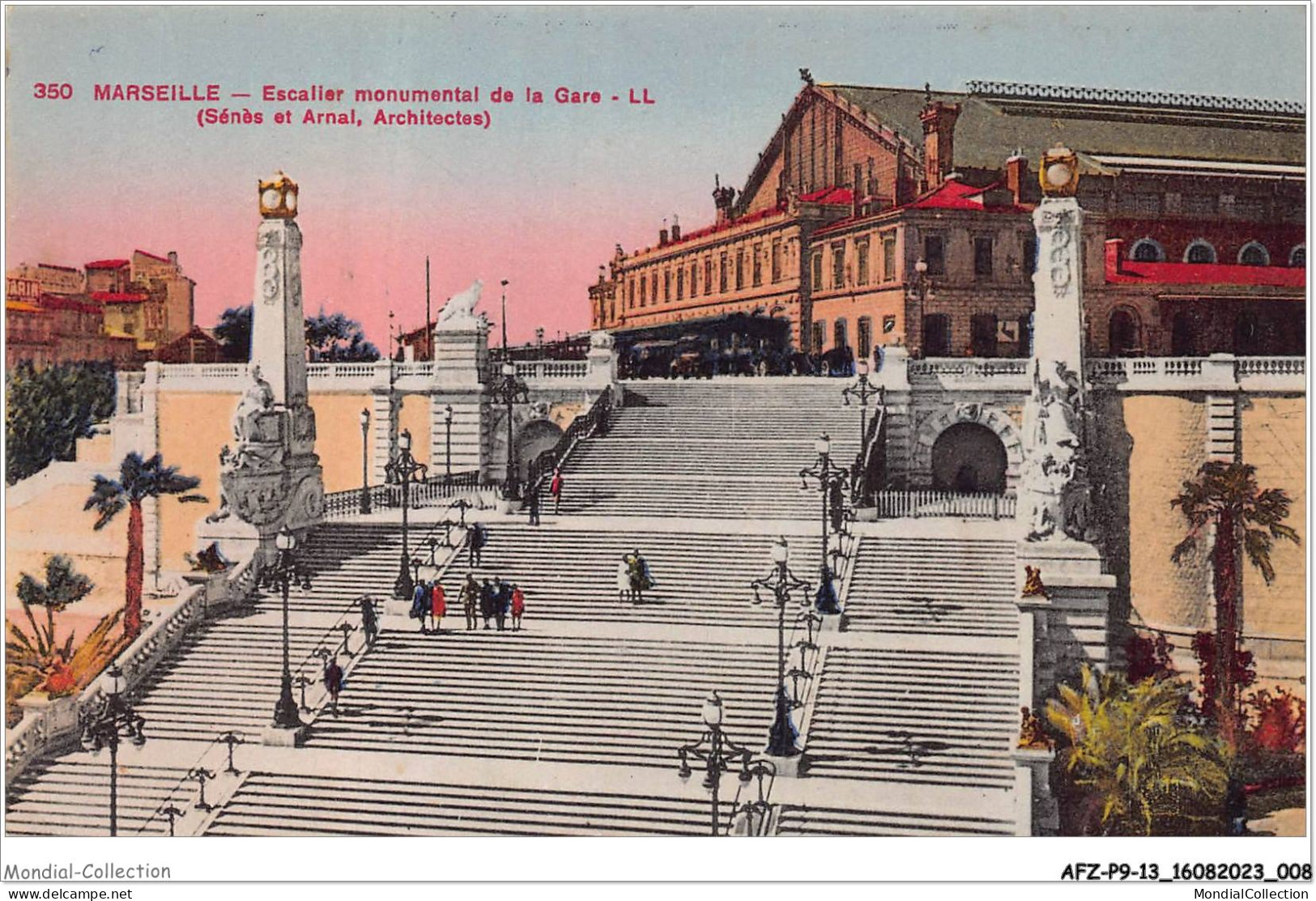 AFZP9-13-0687 - MARSEILLE - Escalier Monumental De La Gare - Sénès Et Arnal - Architectes - Quartier De La Gare, Belle De Mai, Plombières