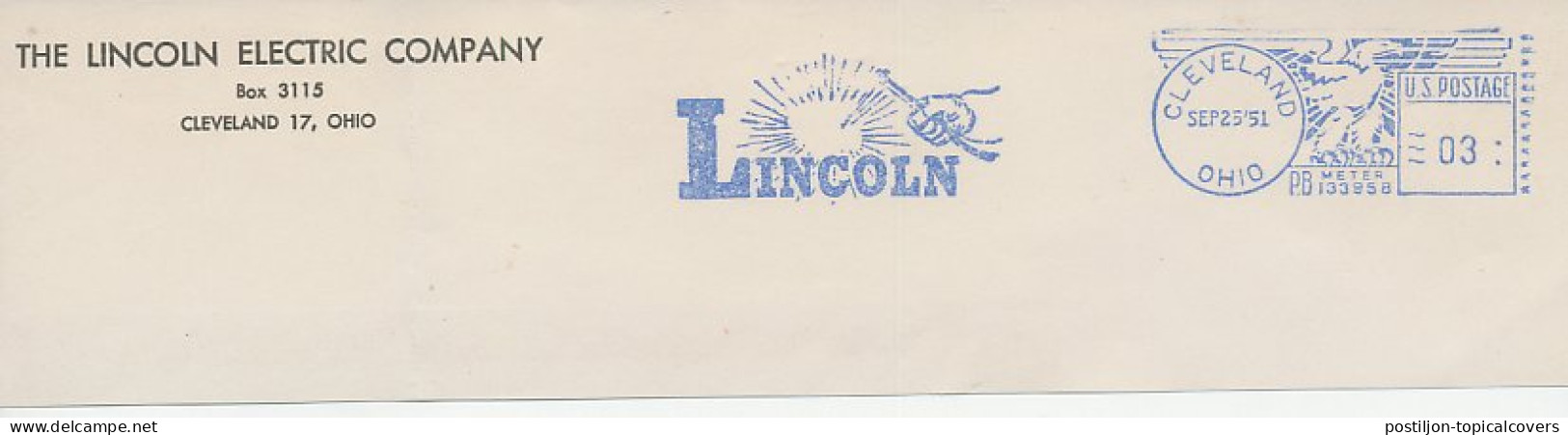Meter Top Cut USA 1951 Welding - Lincoln - Autres & Non Classés