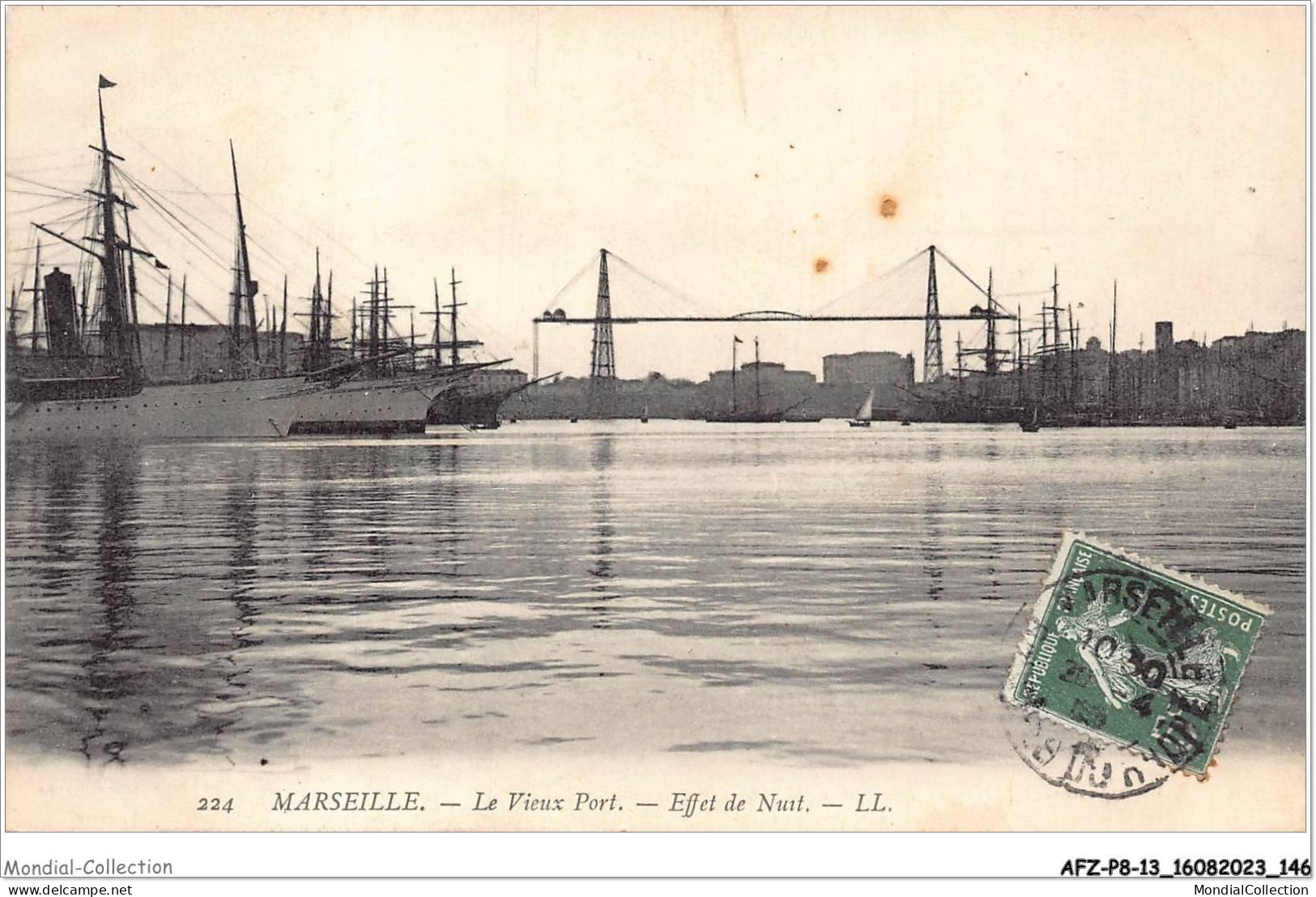 AFZP8-13-0661 - MARSEILLE - Le Vieux Port - éffet De Nuit - Old Port, Saint Victor, Le Panier