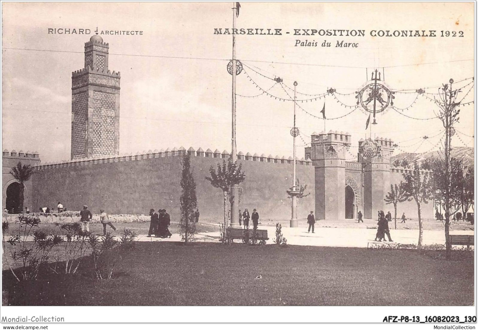 AFZP8-13-0653 - MARSEILLE - Exposition Coloniale 1922 - Palais Du Maroc - Expositions Coloniales 1906 - 1922