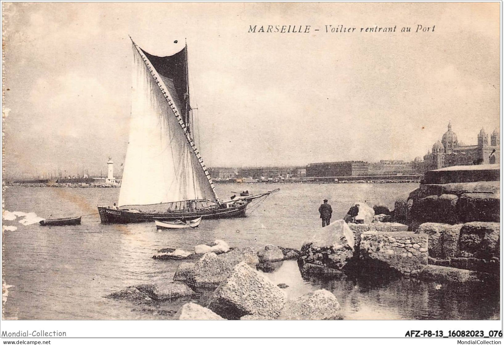 AFZP8-13-0626 - MARSEILLE - Voilier Rentrant Au Port - Vieux Port, Saint Victor, Le Panier