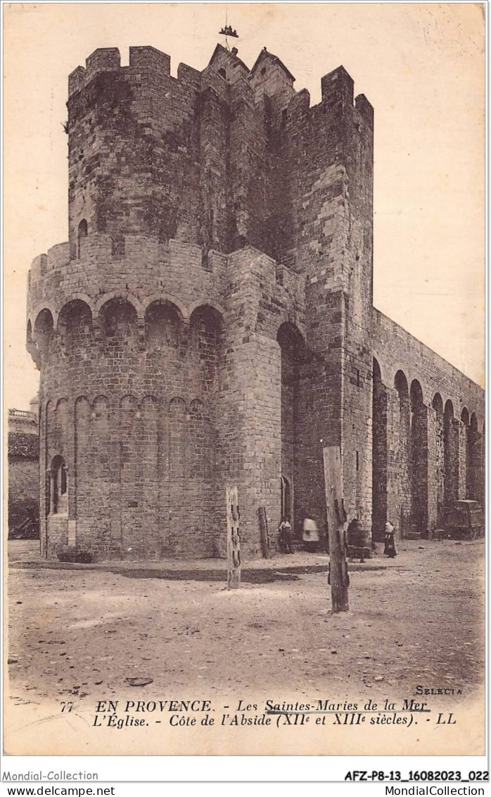 AFZP8-13-0599 - En Provence - LES SAINTES-MARIES-DE-MER - L'église - Côté De L'abside - Saintes Maries De La Mer