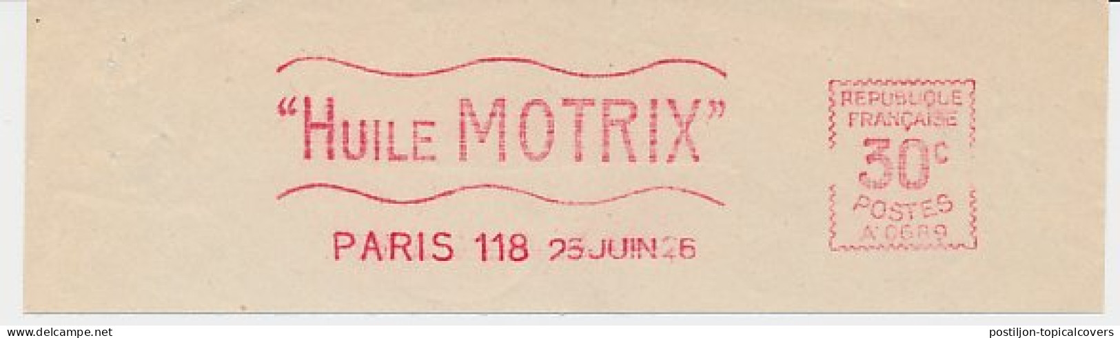 Meter Cut France 1926 Motrix Oil - Other & Unclassified