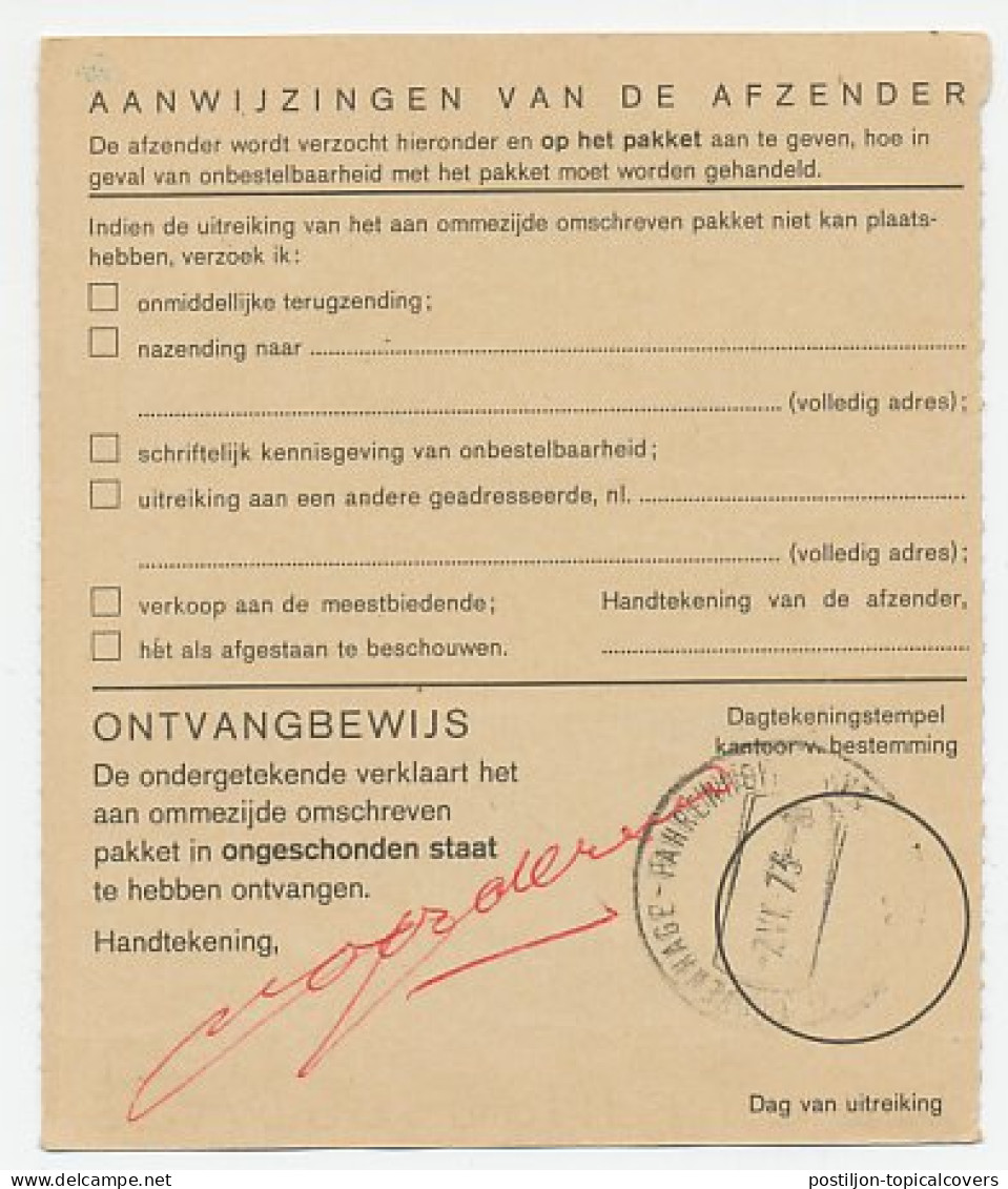 Em. Juliana Adreskaart Zeist - Den Haag 1973 - Non Classés