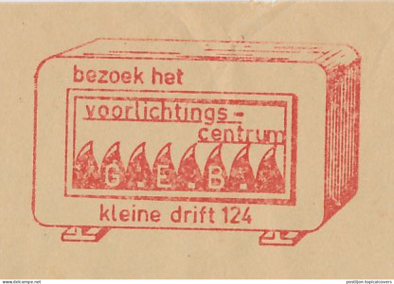 Meter Cover Netherlands 1966 Heater - Fire Place - Hilversum - Non Classés