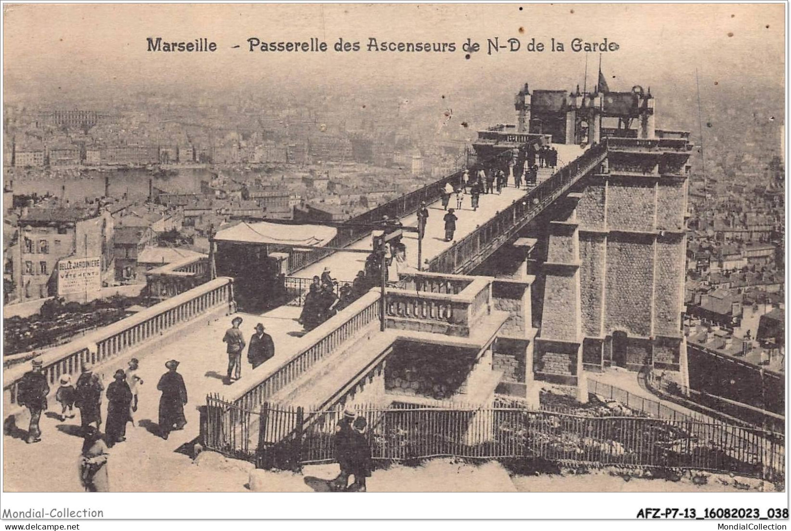AFZP7-13-0534 - MARSEILLE - Passerelle Des Ascenseurs De Notre-dame De La Garde - Notre-Dame De La Garde, Lift En De Heilige Maagd