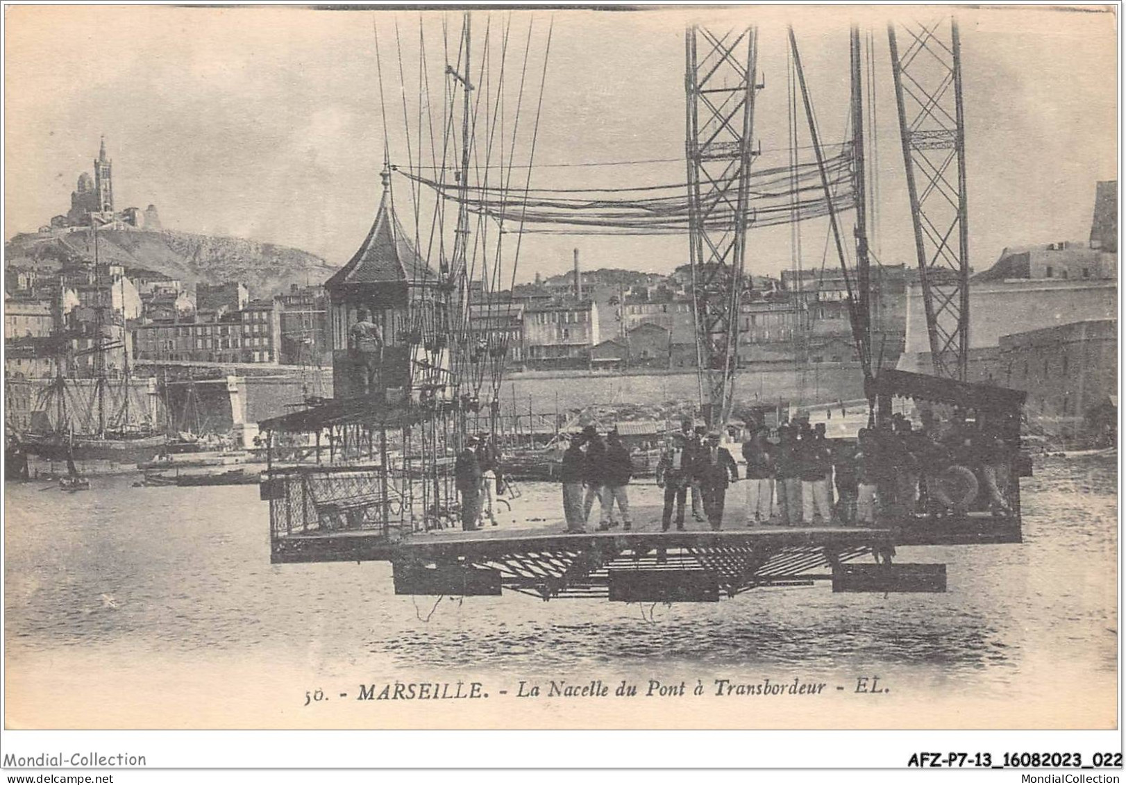 AFZP7-13-0526 - MARSEILLE - La Nacelle Du Pont à Transbordeur  - Vieux Port, Saint Victor, Le Panier
