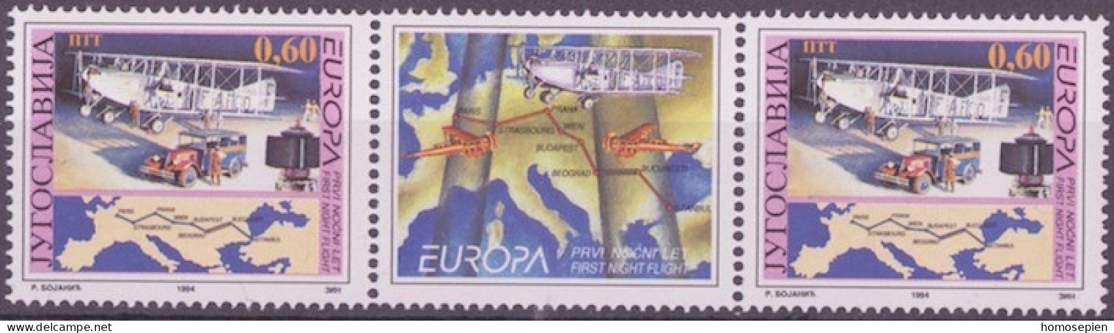 Europa CEPT 1994 Yougoslavie - Jugoslawien - Yugoslavia Y&T N°IP2517 - Michel N°ZW2657 *** - Interpanneau - 1994