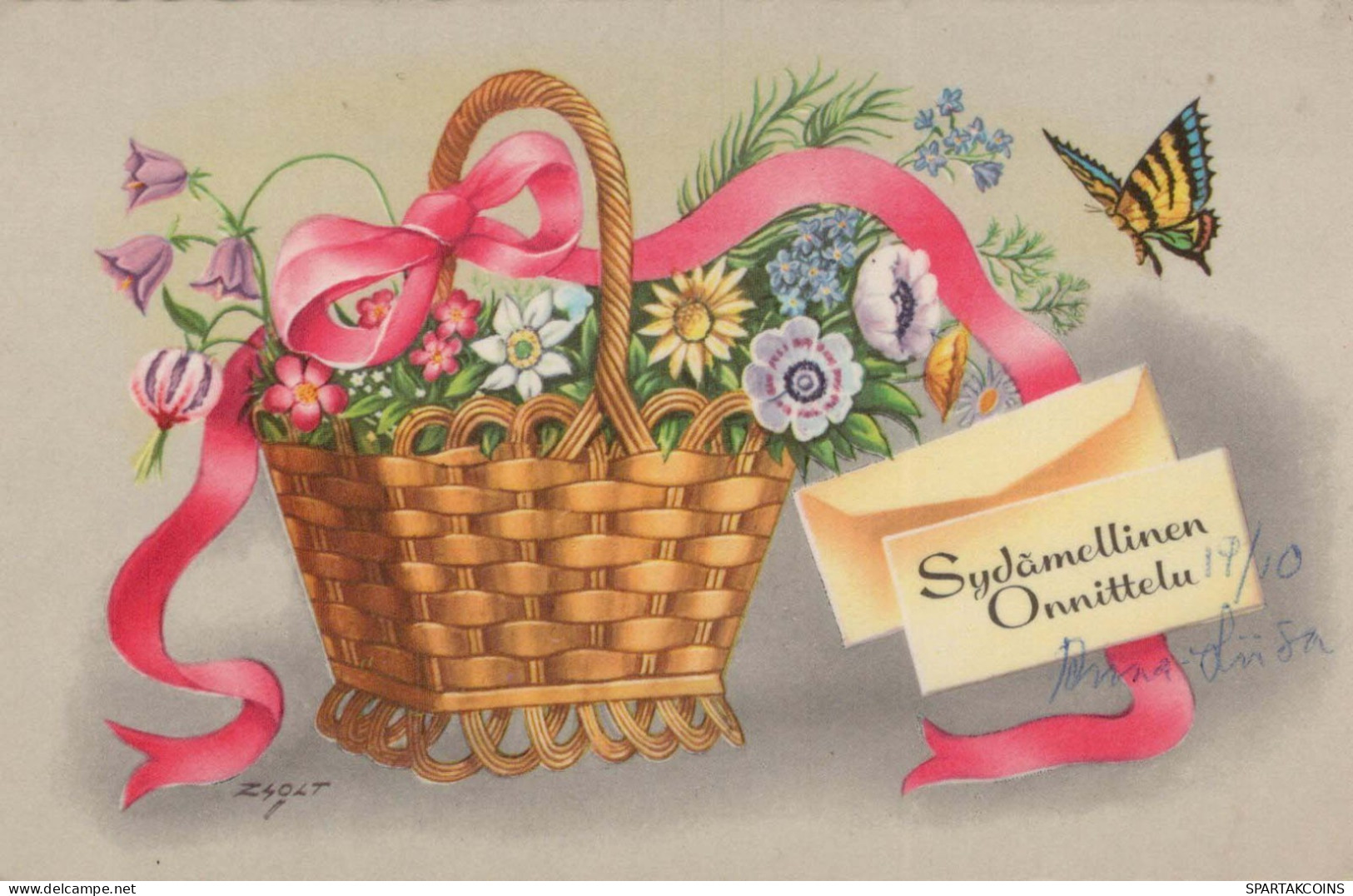 FIORI Vintage Cartolina CPA #PKE579.IT - Fleurs