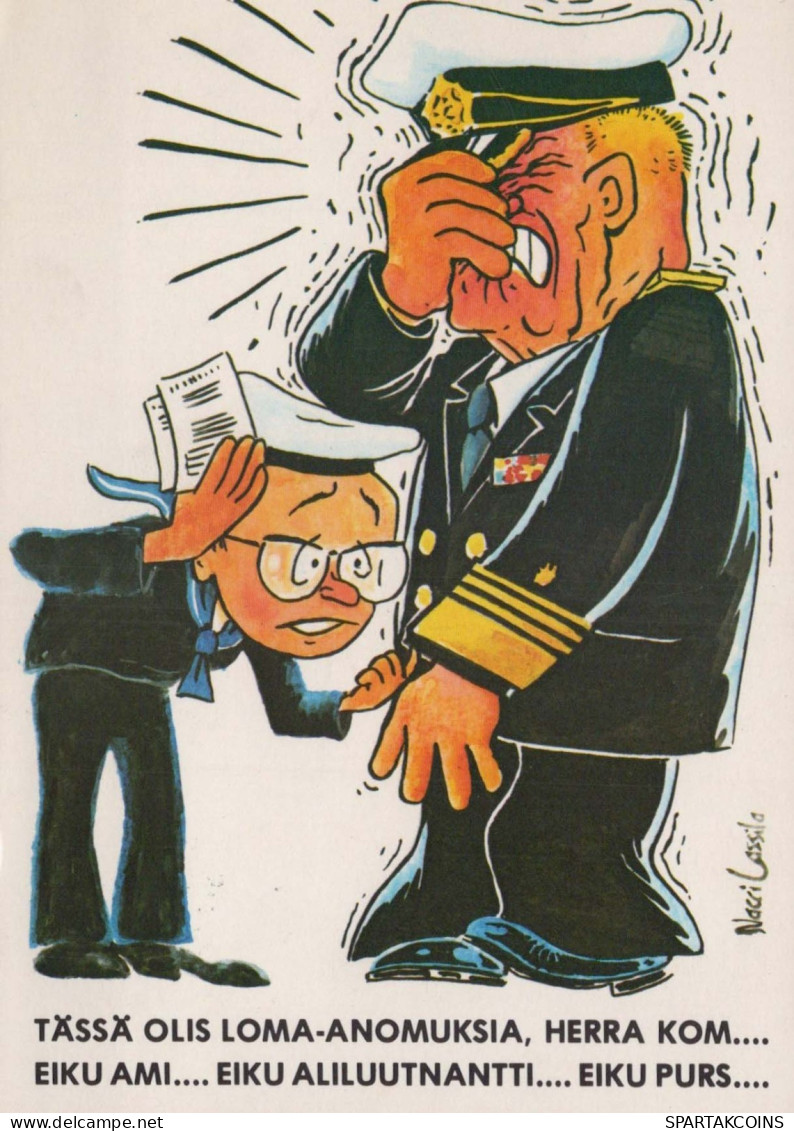 SOLDATI UMORISMO Militaria Vintage Cartolina CPSM #PBV856.IT - Humour