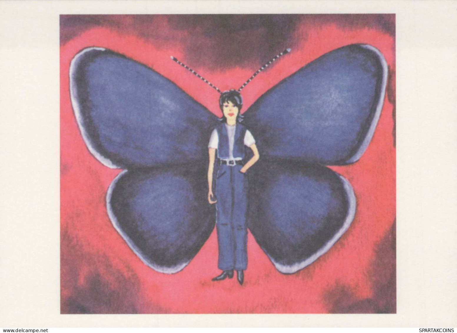 FARFALLA Animale Vintage Cartolina CPSM #PBS433.IT - Butterflies